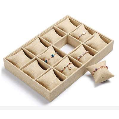 Bracelet Display Tray  Organizer Holder with 12 Pillow