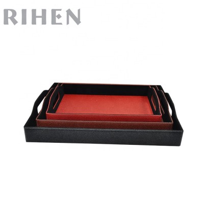 Decorative Tray PU leather for Coffee table, Console table ,Hotel